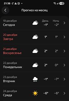 Нажмите на изображение для увеличения.

Название:	Screenshot_20251219_213602_YWeather.jpg
Просмотров:	43
Размер:	121.8 Кб
ID:	4544421